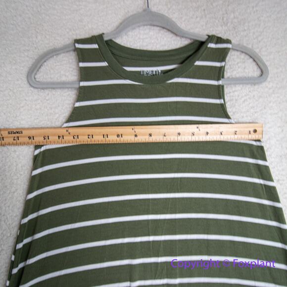Time and Tru Sleeveless striped‎ midi dress size Small - Picture 5 of 9